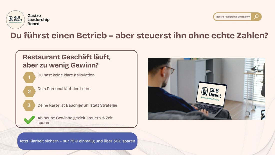 GLB Management-Bundle | Kalkulation, Dienstplanung & Speisekartenanalyse