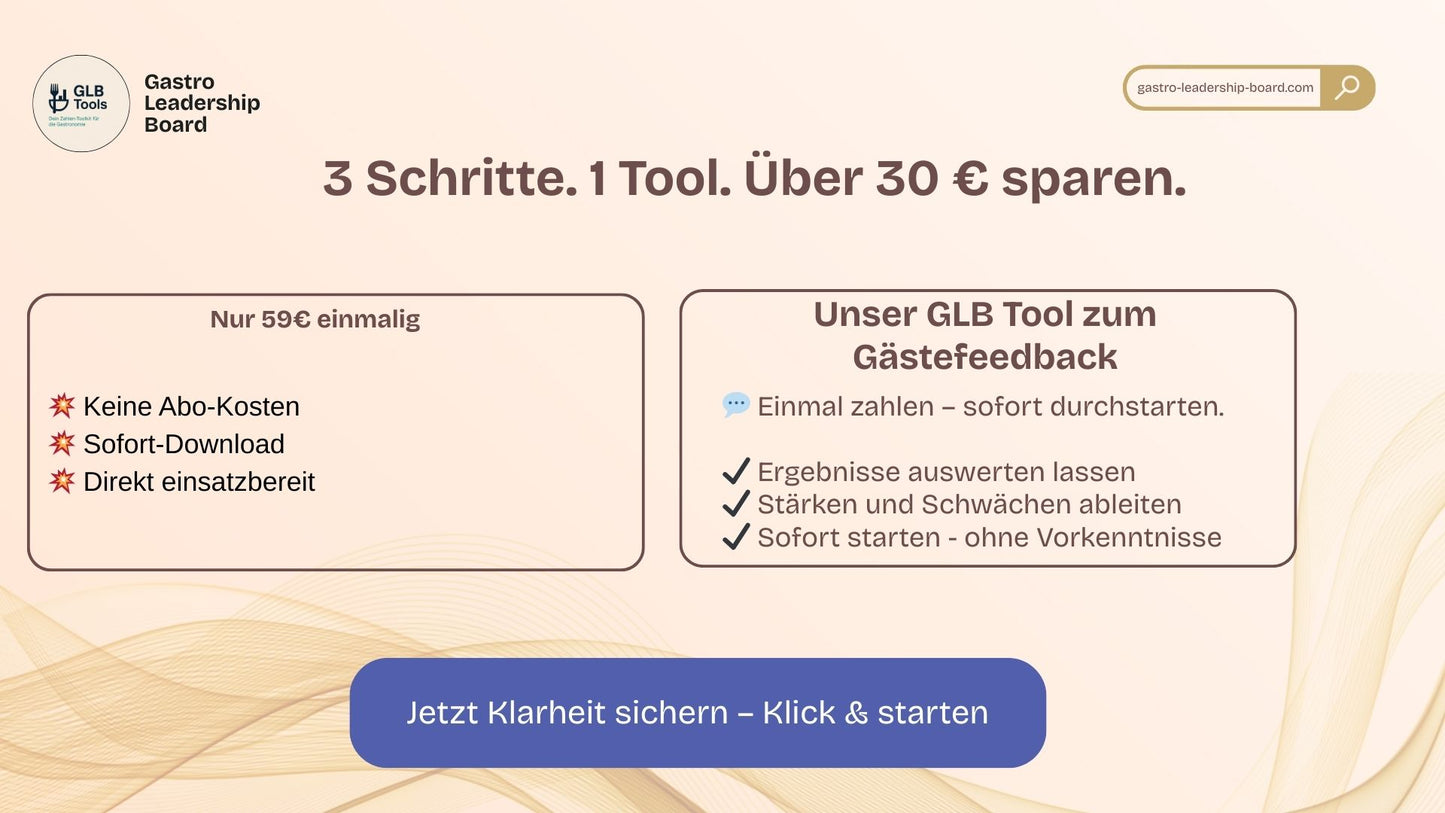 Gästefeedback auswerten – visuelles Analyse-Tool für Gastronomie & Hotellerie