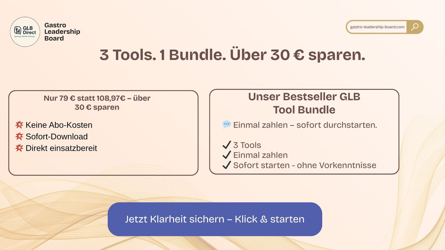 Bestseller-Bundle: Kalkulation, Personaleinsatz & Angebotsanalyse – 3 Tools für deinen Erfolg