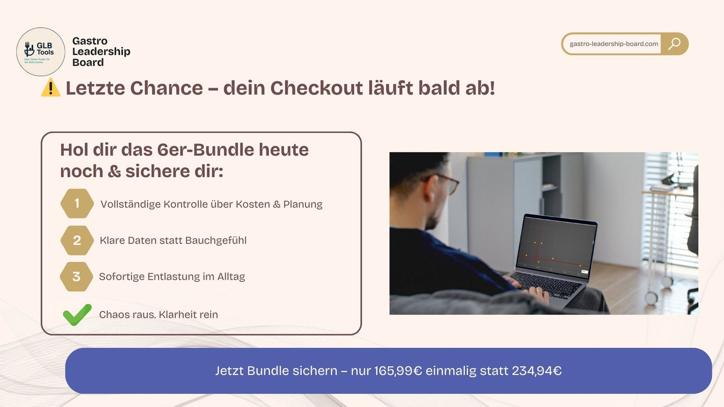 Gastro All in One Komplettset - alle Tools mit 29% Preisnachlass
