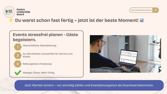 Eventplanung für Gastronomie – Excel-Tool für Bankett- & Veranstaltungskosten