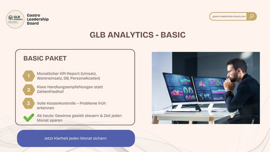 GLB Analytics Basic – Monatsabo für Gastronomie KPIs