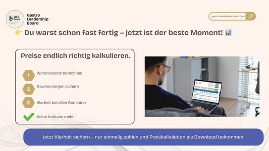 Preiskalkulation für Gastronomie – Excel-Vorlage für 10% Mehr Gewinn