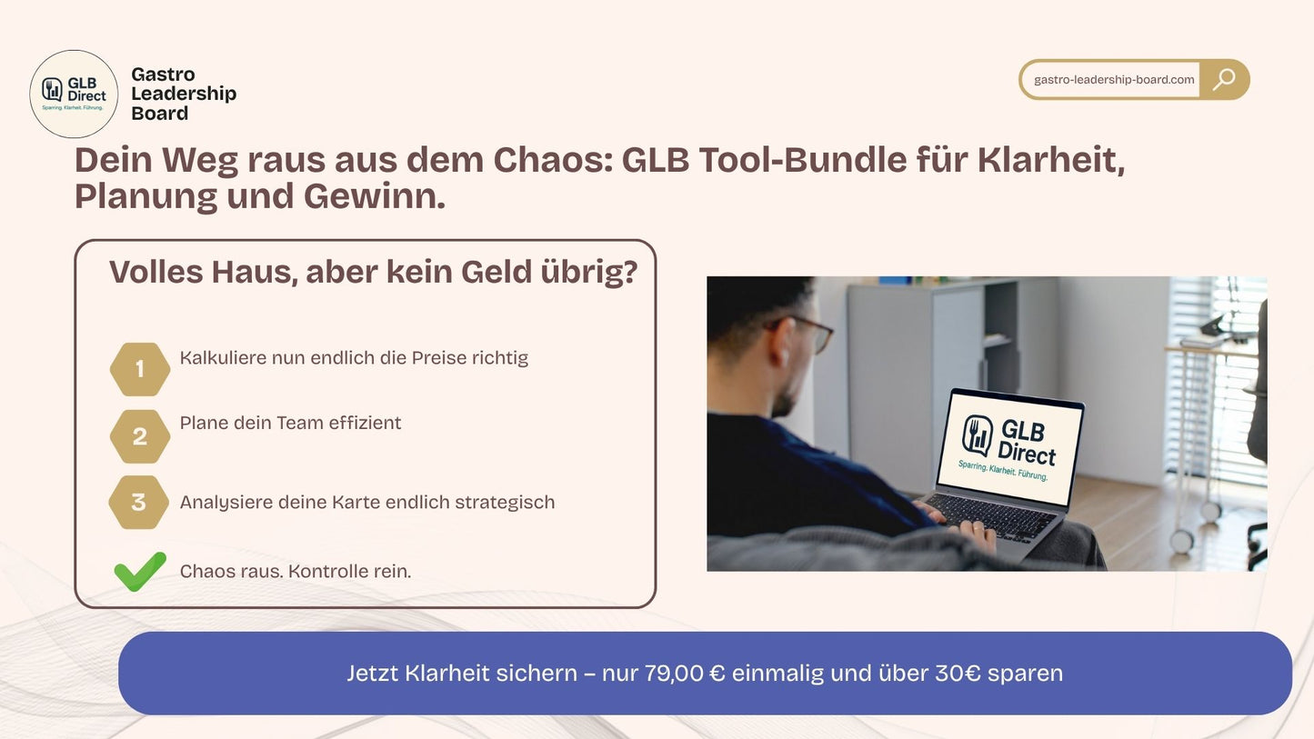 Bestseller-Bundle: Kalkulation, Personaleinsatz & Angebotsanalyse – 3 Tools für deinen Erfolg