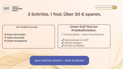 GLB Preiskalkulation | Excel-Tool für Verkaufspreise und Deckungsbeiträge