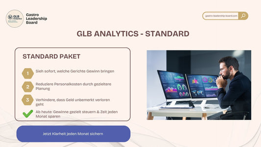 GLB Analytics Standard – Monatsabo für Speisekarte & Personal