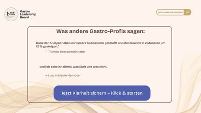 GLB Renner-Penner-Analyse | Excel-Tool für deine Speisekarte