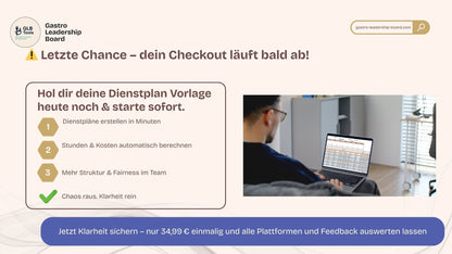 GLB Dienstplanung | Excel-Vorlage für Schicht- und Personalplanung