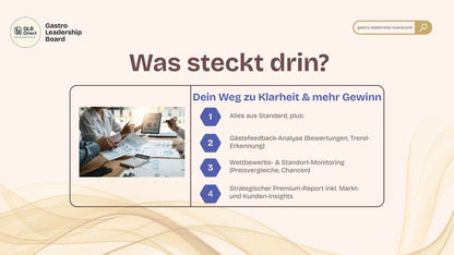 GLB Analytics Premium | Erweiterte Gastro-Controlling-Auswertung