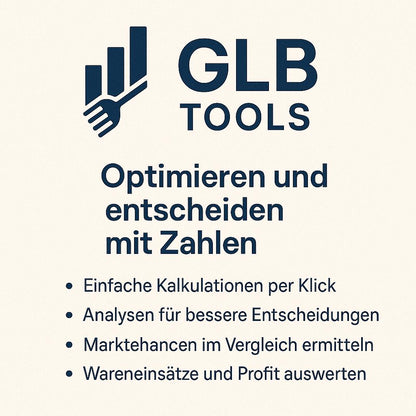 GLB Preiskalkulation | Excel-Tool für Verkaufspreise und Deckungsbeiträge